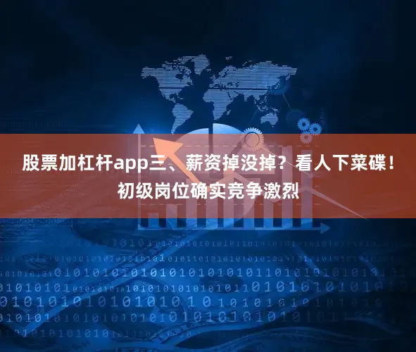 股票加杠杆app三、薪资掉没掉？看人下菜碟！初级岗位确实竞争激烈